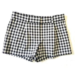Diane von Furstenberg | B&W Gingham Shorts